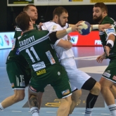 Nuić and Juzbašić directing NEXE's stunner in Prešov